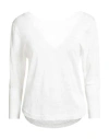 Majestic Filatures Woman Sweater Off White Size 1 Linen