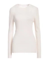 Majestic Filatures Woman Sweater Off White Size 3 Merino Wool In Neutral