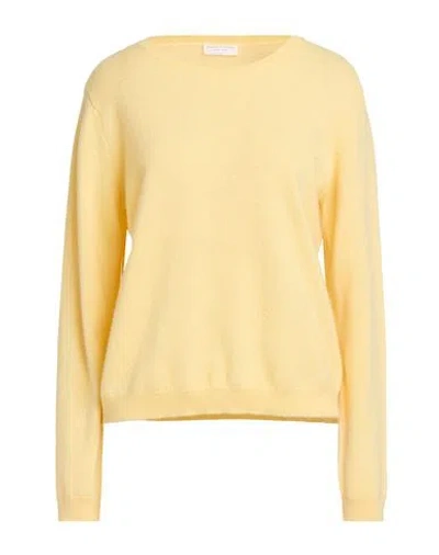Majestic Filatures Woman Sweater Pastel Yellow Size 2 Cashmere