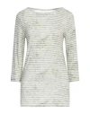 MAJESTIC MAJESTIC FILATURES WOMAN SWEATER SAGE GREEN SIZE 1 VISCOSE, LINEN