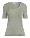 Majestic Filatures Woman Sweater Sage Green Size 2 Viscose, Textile Fibers