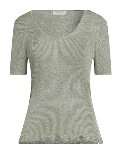 Majestic Filatures Woman Sweater Sage Green Size 2 Viscose, Textile Fibers In Sage Green