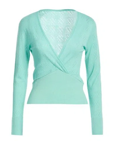 Majestic Filatures Woman Sweater Turquoise Size 1 Cashmere In Blue