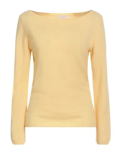 Majestic Filatures Woman Sweater Yellow Size 1 Cashmere