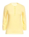Majestic Filatures Woman Sweater Yellow Size 1 Cashmere In Yellow