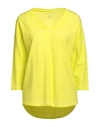 Majestic Filatures Woman Sweatshirt Lime Green Size 4 Cotton, Viscose, Elastane In Green