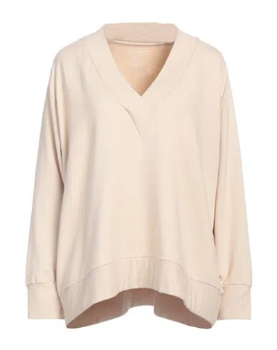 Majestic Filatures Woman Sweatshirt Beige Size 4 Viscose, Elastane