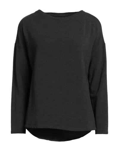 MAJESTIC MAJESTIC FILATURES WOMAN SWEATSHIRT CHARCOAL SIZE 1 VISCOSE, ELASTANE