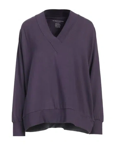 Majestic Filatures Woman Sweatshirt Plum Size 2 Viscose, Elastane In Purple