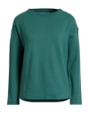 Majestic Filatures Woman Sweatshirt Emerald Green Size 3 Viscose, Elastane