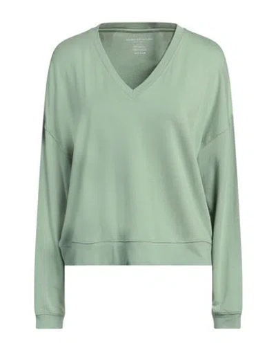 Majestic Filatures Woman Sweatshirt Green Size 1 Viscose, Elastane In Green