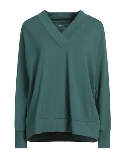 Majestic Filatures Woman Sweatshirt Green Size 3 Viscose, Elastane