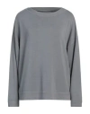 Majestic Filatures Woman Sweatshirt Light Grey Size 1 Viscose, Elastane
