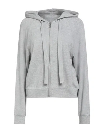 Majestic Filatures Woman Sweatshirt Light Grey Size 1 Viscose, Elastane In Gray