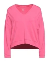 Majestic Filatures Woman Sweatshirt Magenta Size 2 Viscose, Elastane In Magenta