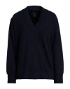 Majestic Filatures Woman Sweatshirt Navy Size 4 Viscose, Elastane In Blue