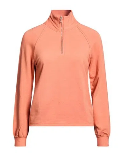 Majestic Filatures Woman Sweatshirt Orange Size 1 Viscose, Elastane