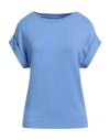 Majestic Filatures Woman Sweatshirt Pastel Blue Size 1 Viscose, Elastane In Blue