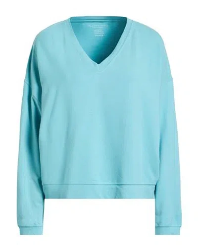 Majestic Filatures Woman Sweatshirt Sky Blue Size 3 Viscose, Elastane