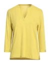 Majestic Filatures Woman T-shirt Acid Green Size 4 Cotton In Green