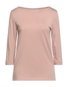 Majestic Filatures Woman T-shirt Antique Rose Size 1 Lyocell, Cotton In Pink