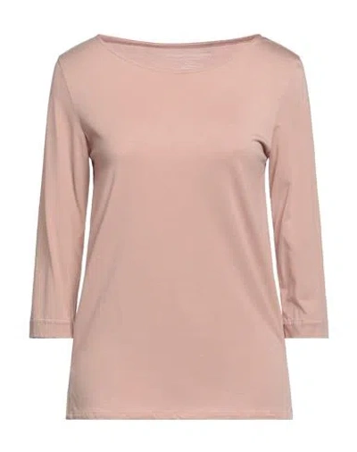 Majestic Filatures Woman T-shirt Antique Rose Size 1 Lyocell, Cotton In Pink