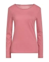 Majestic Filatures Woman T-shirt Antique Rose Size 1 Organic Cotton, Cashmere In Pink
