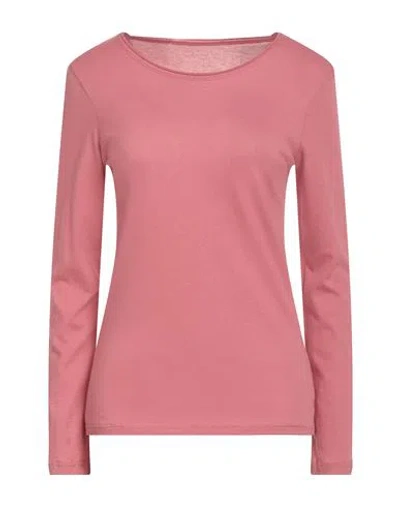 Majestic Filatures Woman T-shirt Antique Rose Size 1 Organic Cotton, Cashmere In Pink