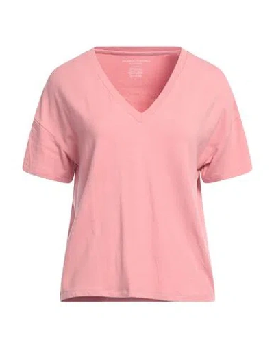 Majestic Filatures Woman T-shirt Antique Rose Size 1 Viscose, Elastane In Pink