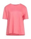 Majestic Filatures Woman T-shirt Antique Rose Size 3 Linen, Elastane In Pink