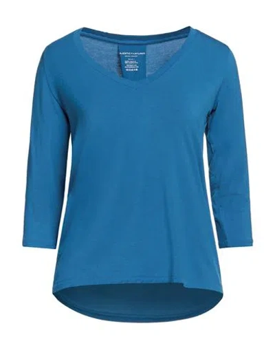 Majestic Filatures Woman T-shirt Azure Size 1 Viscose, Elastane In Blue