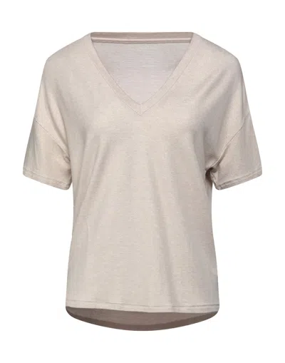 Majestic T-shirts In Beige