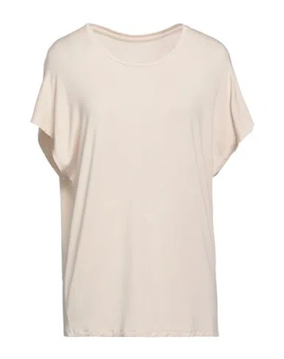 Majestic Filatures Woman T-shirt Beige Size 1 Viscose, Elastane