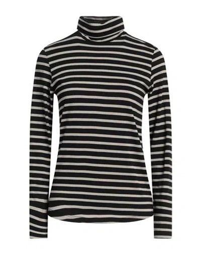 Majestic Filatures Woman T-shirt Black Size 1 Lyocell, Cotton