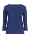 Majestic Filatures Woman T-shirt Blue Size 1 Cotton In Blue