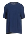 Majestic Filatures Woman T-shirt Blue Size 1 Linen, Cotton