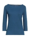 Majestic Filatures Woman T-shirt Blue Size 1 Linen, Elastane