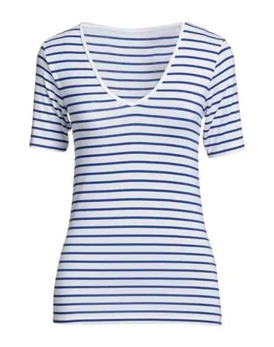 Majestic Filatures Woman T-shirt Blue Size 2 Viscose, Elastane