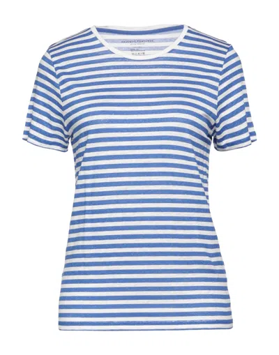 Majestic Filatures Woman T-shirt Blue Size 4 Linen, Elastane