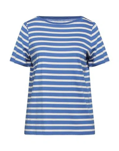 Majestic Filatures Woman T-shirt Blue Size 4 Lyocell, Cotton