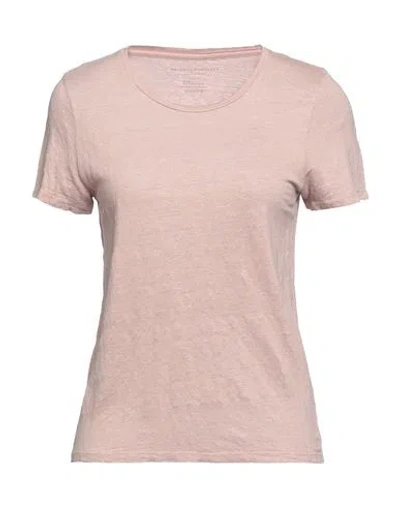 Majestic Filatures Woman T-shirt Blush Size 1 Linen, Elastane In Pink