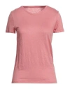 Majestic Filatures Woman T-shirt Blush Size 1 Linen, Elastane In Pink