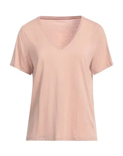 Majestic Filatures Woman T-shirt Blush Size 1 Lyocell, Cotton In Pink