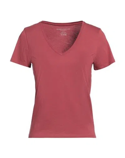 Majestic Filatures Woman T-shirt Brick Red Size 1 Cotton