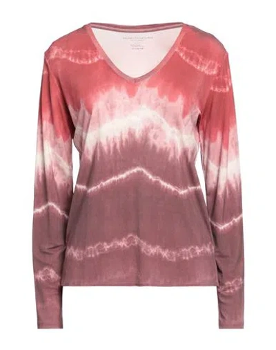 Majestic Filatures Woman T-shirt Brick Size 1 Cupro, Elastane In Red