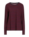 Majestic Filatures Woman T-shirt Burgundy Size 4 Organic Cotton, Cashmere