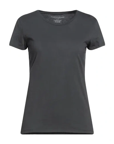 Majestic Filatures Woman T-shirt Steel Grey Size 1 Cotton