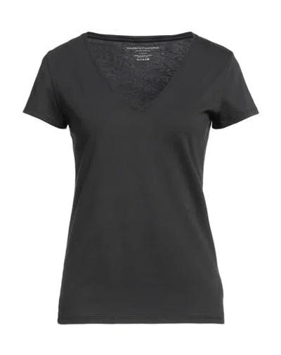 Majestic Filatures Woman T-shirt Steel Grey Size 1 Cotton
