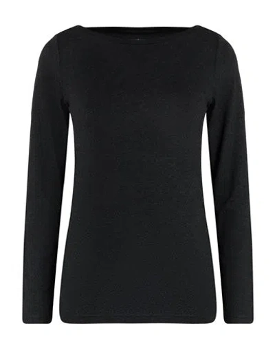 Majestic Filatures Woman T-shirt Charcoal Size 3 Viscose, Elastane In Gray