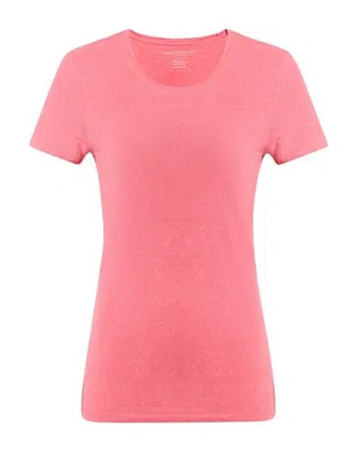 Majestic Filatures Woman T-shirt Coral Size 1 Linen, Elastane In Red